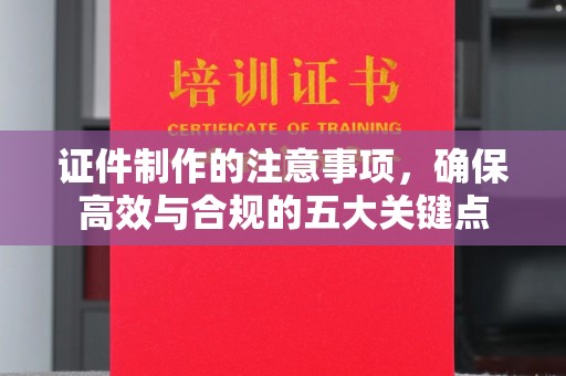 靖江证件制作的注意事项，确保高效与合规的五大关键点